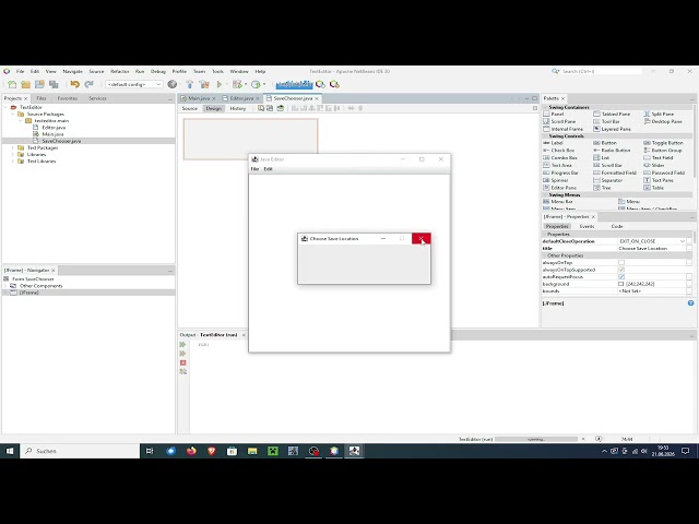 Java Text Editor Tutorial - Part 01