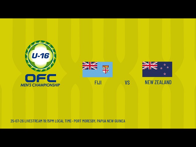 LIVE | OFC U-16 Men's Championship 2026 | Final | Fiji vs New Zealand