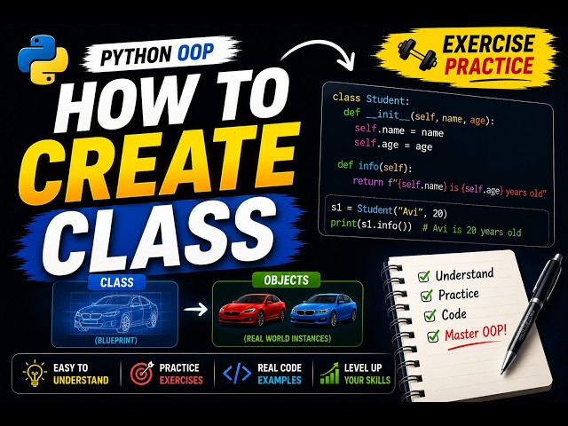 How to Create a Class in Python 🚀 | Practice Exercise