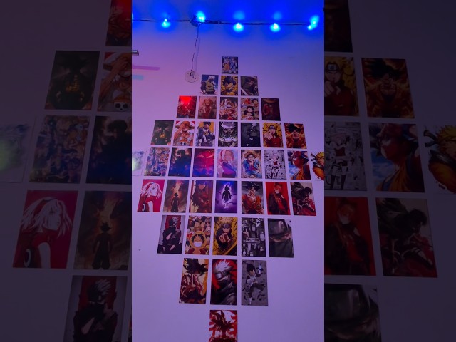 Anime wall poster edit #edit #tutorial #viral #trending #shorts #short #anime #poster