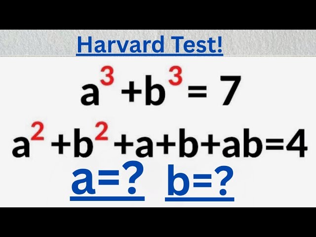 99% Students Fail to Solve This Math Olympiad Algebra Problems 