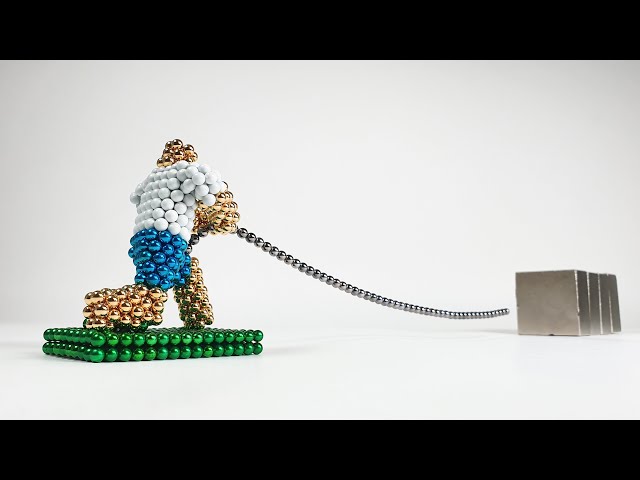 Magnetic Balls VS Monster Magnets (tug-of-war)