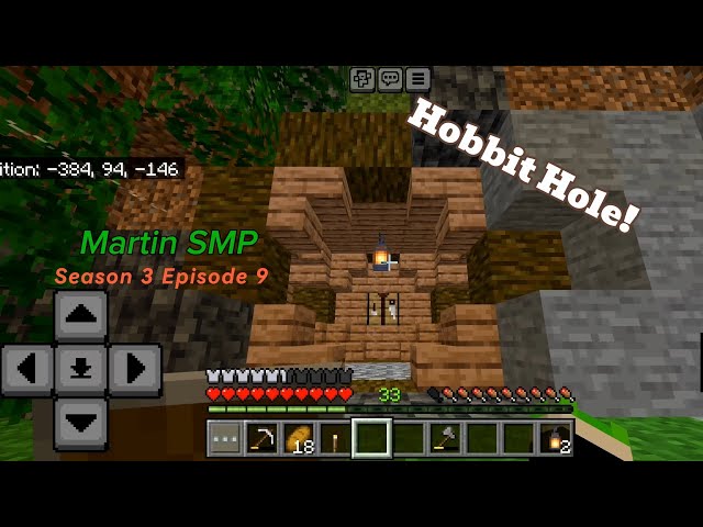 Building a villager hobbit hole!
