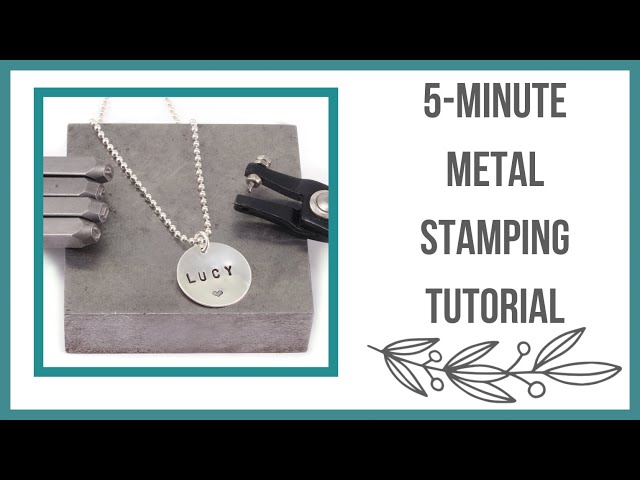 5 - Minute Metal Stamping Tutorial for Beginners, How to Stamp on Metal - Beaducation.com