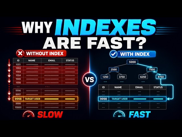 How Database Indexes Make Queries Faster | SQL Indexes Explained