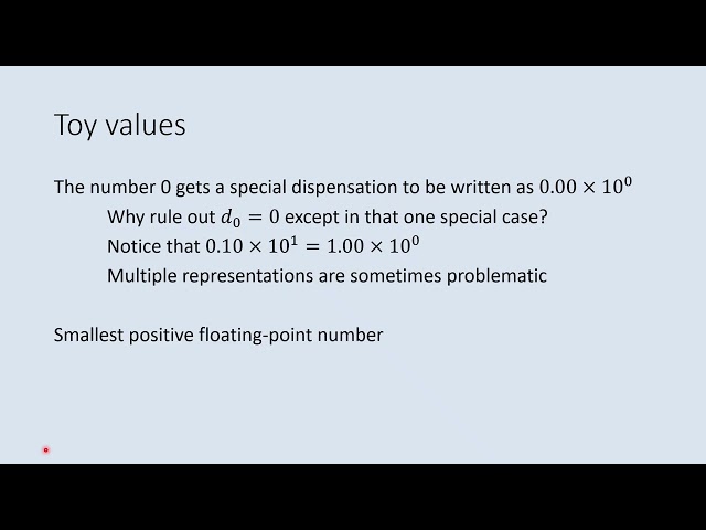 Floating point and exact numbers