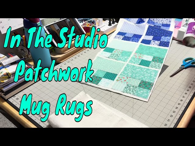 Sea Glass + Blueberry Mug Rugs Sewing Studio Vlog 2026 - 4
