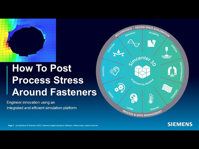 How To Post Process Stress Around Fasteners