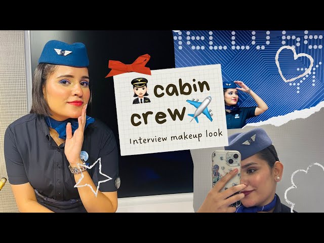 Cabin Crew interview makeup👩🏻‍✈️✈️|For Beginners|GRWM✨