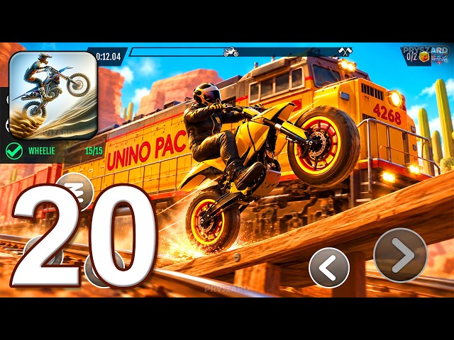 Stunt Bike Extreme - Gameplay Walkthrough Part 20 - Level 274-288 Bike Race Stunts (iOS, Android)