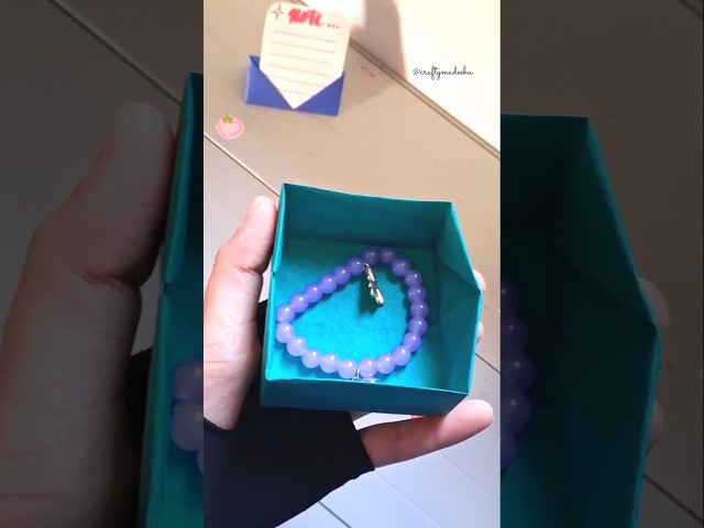 DIY paper box in seconds ✨️🤩#craft #papercraft #shorts