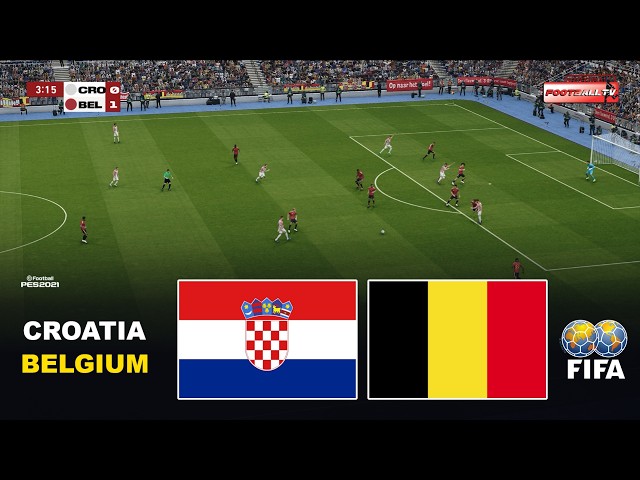 🔴CROATIA vs BELGIUM - International Friendly 2026 Match | Simulation Pes 21 Gameplay