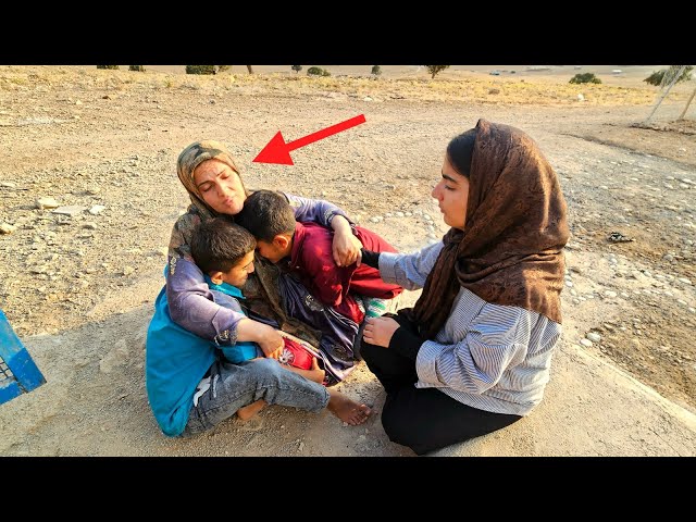 "After a long time, the mother returned; a sight that shocked the children!"