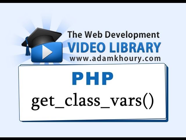 PHP Tutorial - get_class_vars() Function Object Oriented Programming OOP