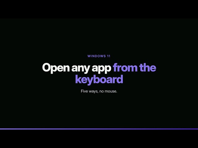 How to Open Apps from the Keyboard in Windows 11 (5 Ways)