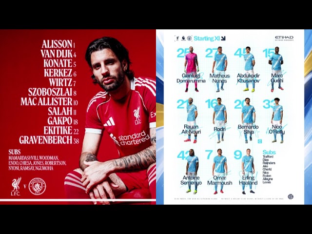 Liverpool VS Manchester City - Premier League 2025/26 - BBC Radio 5 Live commentary