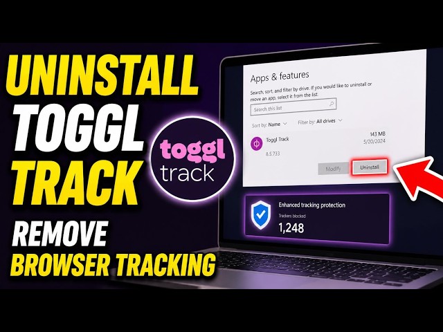How to uninstall Toggl Track and remove browser tracking - Quick Tutorial