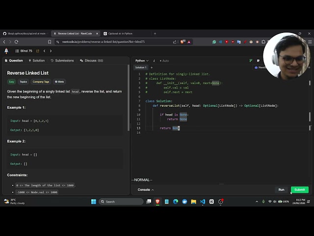Reverse Linked List ( NeetCode )