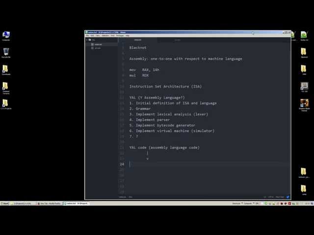 yProgram #001 - A Toy Assembly Language #01 - 2015/09/22