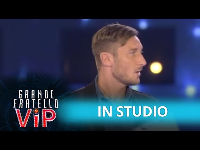 Grande Fratello Vip, Puntata 24 Ottobre - Francesco Totti nello studio del Gf Vip