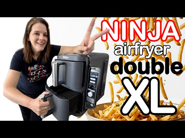 DOUBLE the FRIES!!! Ninja Double Stack XL Air Fryer with double vertical basket