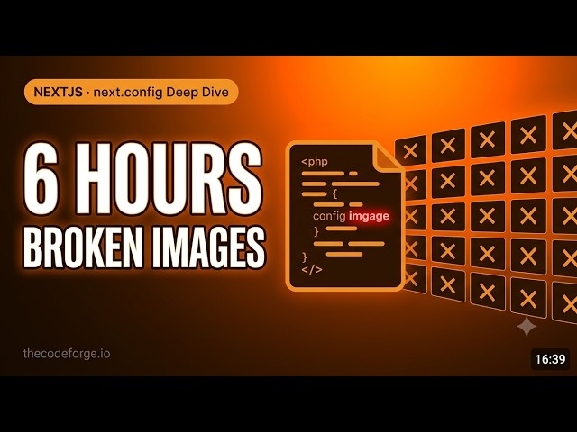 next.config Deep Dive: 6 hours of broken images from a remotePatterns