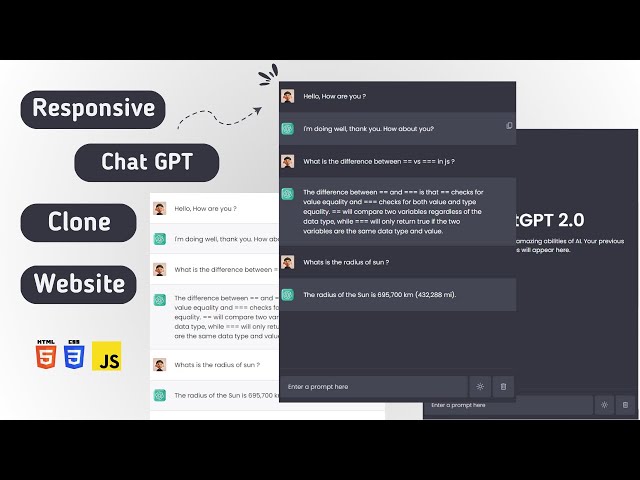 How to Clone GPT with HTML, CSS, and JavaScript