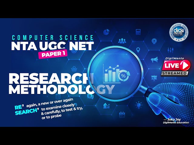 NTA UGC NET Paper 1 | Research methodology | Computer Science