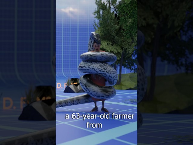 Shocking! 61-Year-Old Indonesian Man Swallowed Whole by  Python! #python attack #snake attack