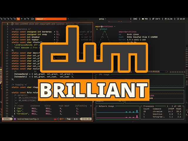 dwm - the Brilliant Window Manager