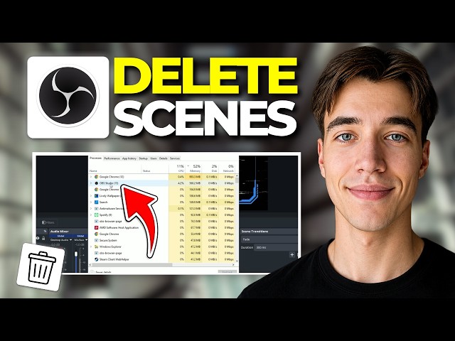 How To Delete Multiple Scene Collections At Once In OBS | Tutorial 2026