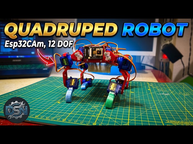 Building a 12-DOF Quadruped Robot with ESP32-CAM (Ep. 1: Resurrection)