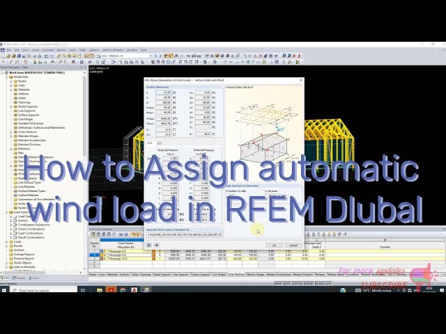 How to generate Automatic Wind Load in RFEM Dlubal Analysis Software