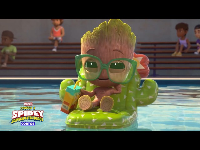 Groot Conoce a Jeff el Tiburón Terrestre | Corto | Conoce a Spidey y sus sorprendentes amigos