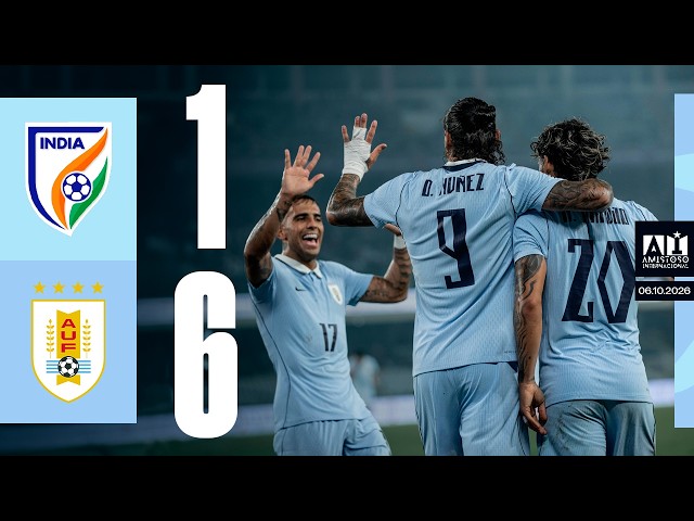 India 1-6 Uruguay | Amistoso Internacional | Fecha FIFA setiembre-octubre 2026 | #AUFTV
