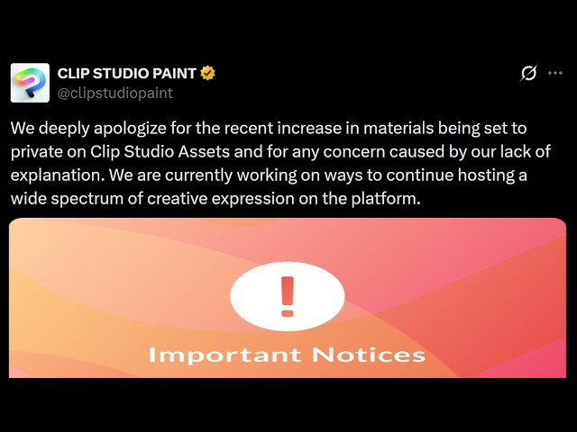 Clip Studio Paint Responded And It's Bad...