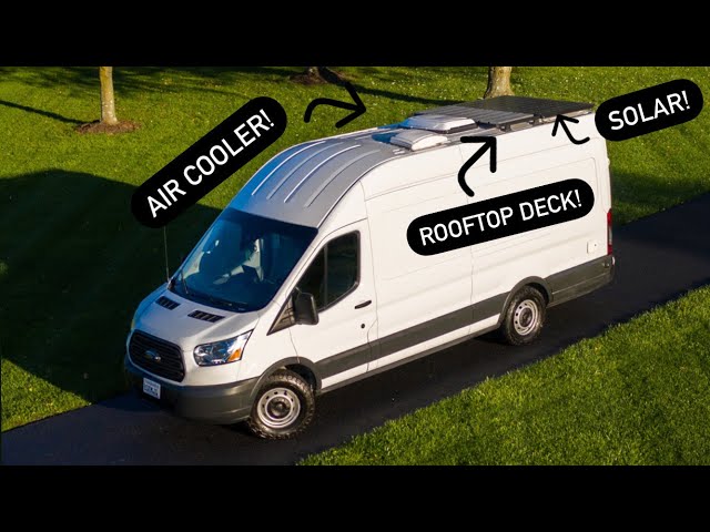 ULTIMATE CAMPER VAN TOUR (2 MURPHY BEDS, SHOWER, ROOFTOP DECK, AC!)