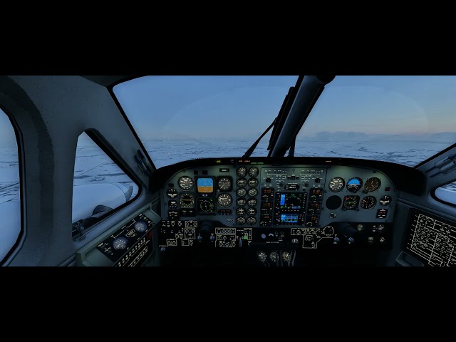 X Plane 12 a cold evening in Minot