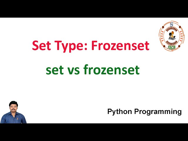 Set Type: Frozenset || Set vs Frozenset || Python Programming