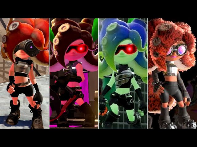 Evolution of Octolings (Enemy) in Splatoon Games (2015-2022)