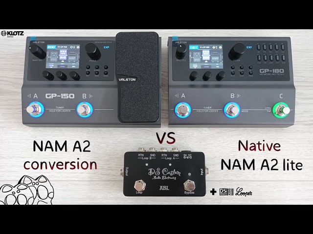 NAM A2 lite native vs conversion | Valeton GP-150 & GP-180 firmware update 1.1.1 | NAM tutorial here