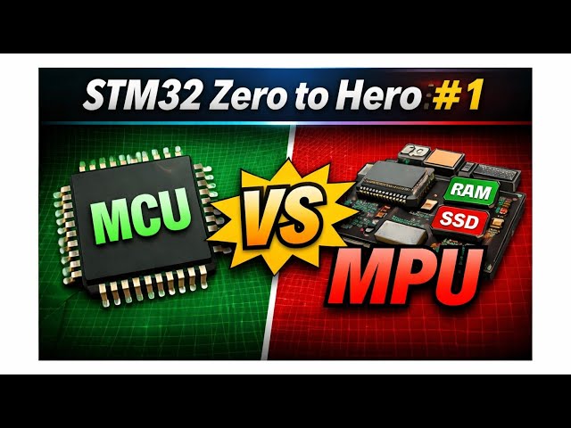 Microcontroller vs Microprocessor Explained | STM32 Zero to Hero #1