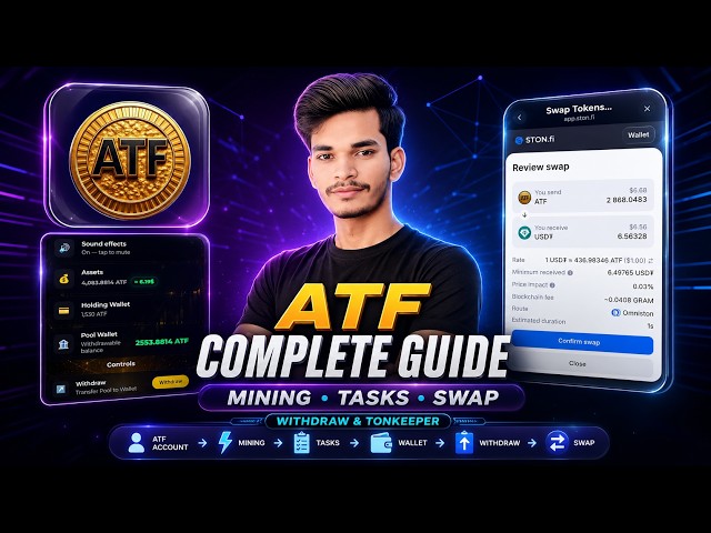 ATF Bot Full Tutorial 2026 🔥 Account Create, Wallet Connect, Mining, Tasks, Withdraw & Swap