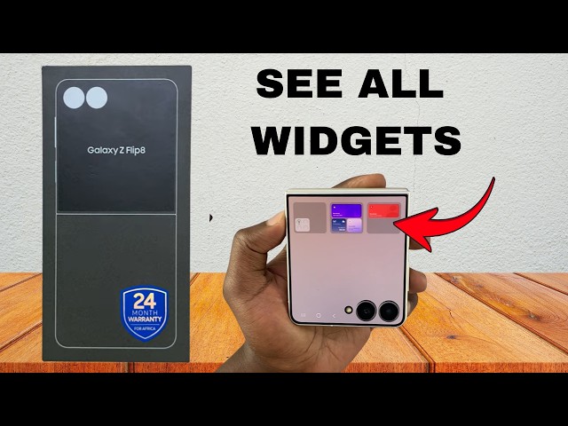 How To See All Cover Screen Widgets On Samsung Galaxy Z Flip 8