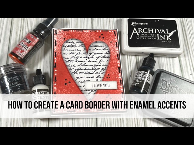 Make an Easy Handmade Card with Enamel Accents