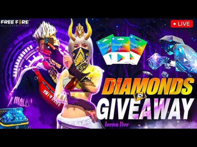Free Fire Live Giveaway 🎁✨ Diamonds for subscribers 🤝 Giveaway live streaming on YouTube ▶️