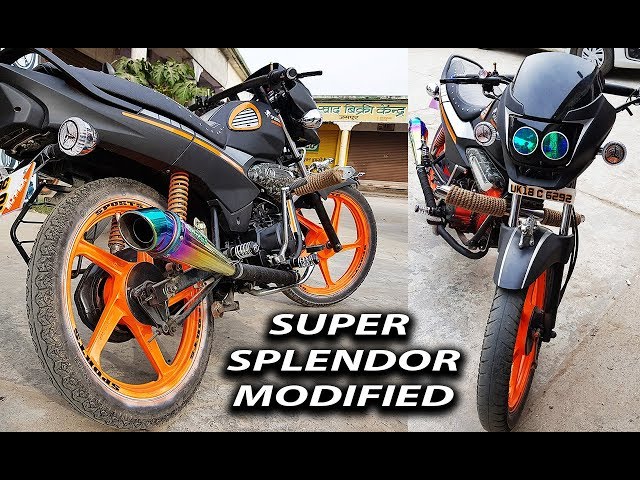 Super Splendor Modified Into Sports Model || 2018 || Kamal Auto Nikhar