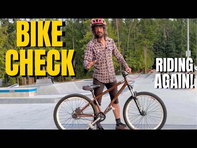 Checking out the bike I built 16 years ago and riding it.