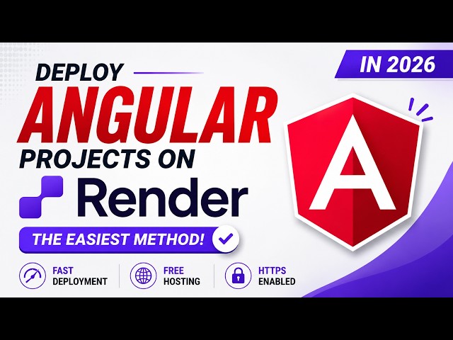 Deploy Angular Projects on Render in 2026 — The EASIEST Method!