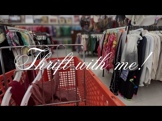 come thrift with me & try-on haul (summer/early fall transitional pieces)